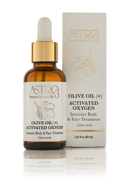 Olive Oil + Activated Oxygen Intensive Body & Face Treatment - Lime Scent (1.01 fl oz)